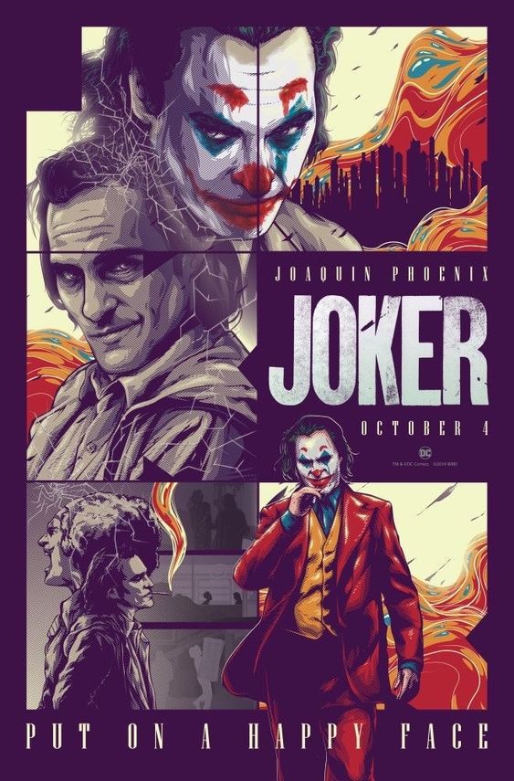 Plakaty filmowe klasyka kina JOKER Joaquin Phoenix Plakat wysokiej jakosci 8K