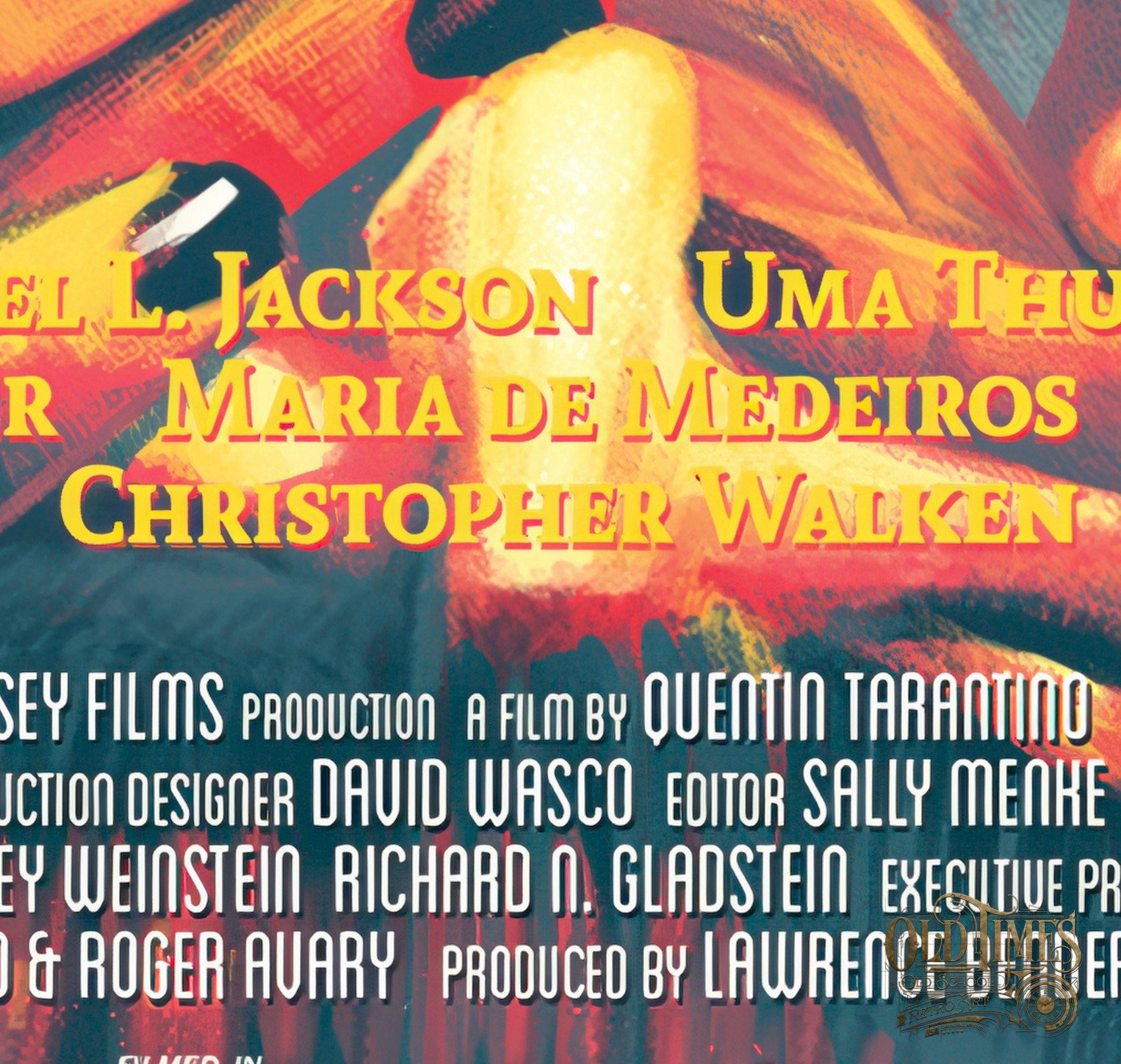 plakat pulp fiction mia HQ detail wysokiej jakości detale Kolorofon Old times art Plakaty filmowe