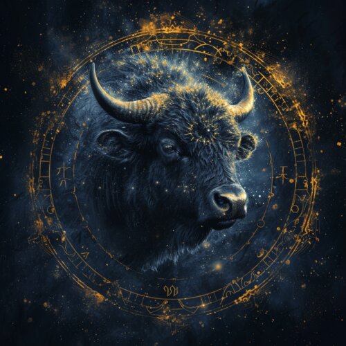 Byk Taurus znaki zodiaku horoskopu do domu plakat wysokiej jakosci kolorofon warszawa