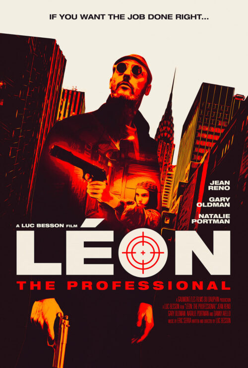 Leon zawodowiec plakat filmowy do domu i biura kolorofon hq