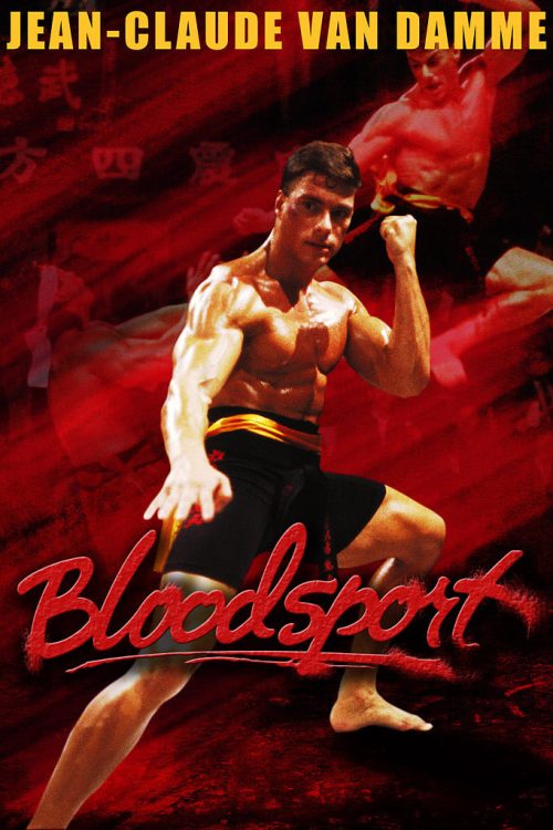 Plakaty filmowe klasyka kina Bloodsport Krwawy sport 1988 wersja 2 Plakat wysokiej jakosci 8K