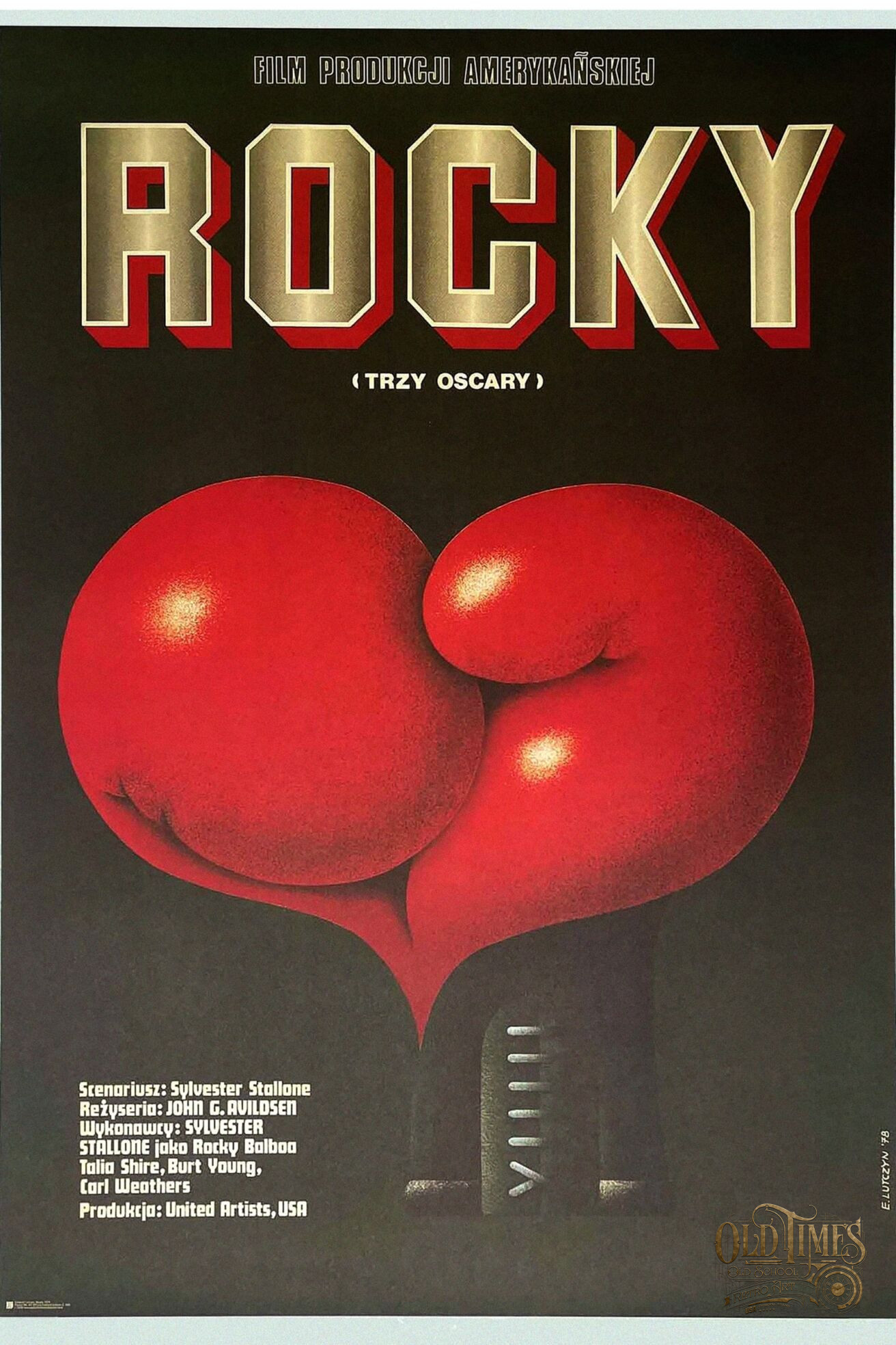 Plakaty filmowe klasyka kina - ROCKY Polski plakat unikat 1976 - Plakat wysokiej jakości 8K 56 rocky polski plakat unikat polskie plakty scaled scaled