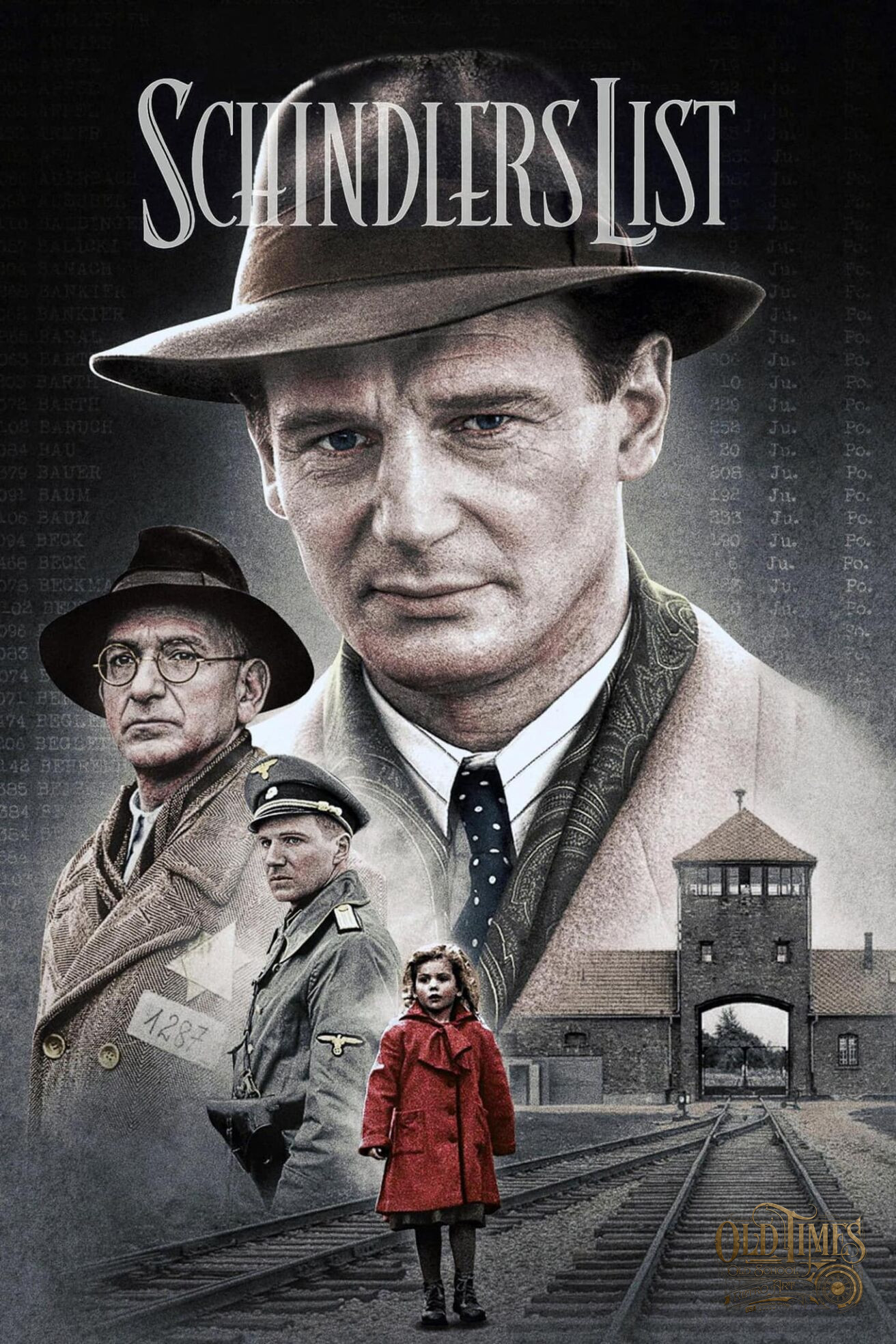 Plakaty filmowe klasyka kina Schindler list Lista Szindlera Plakat wysokiej jakosci 8K scaled