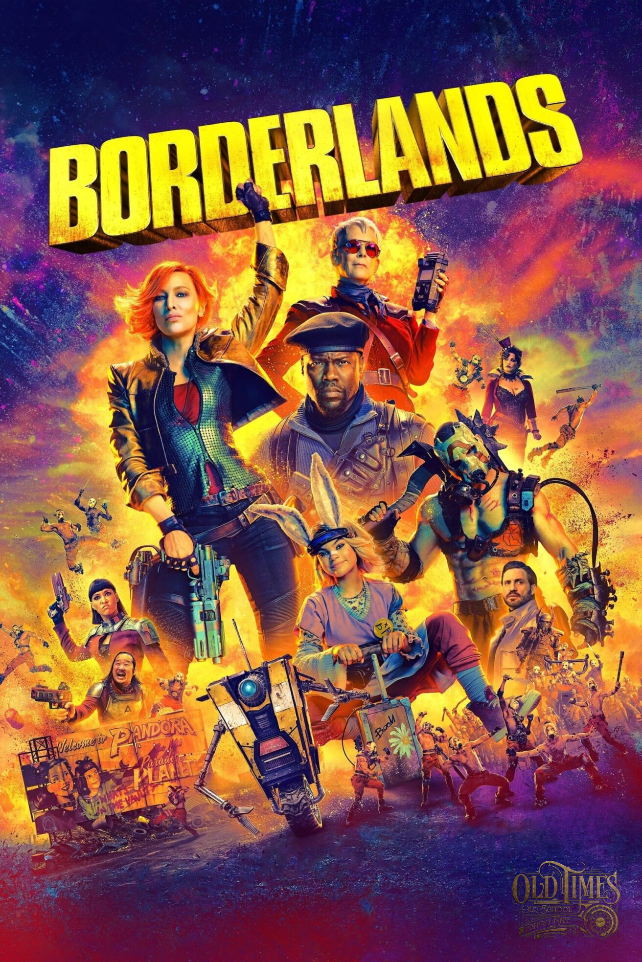 Plakaty filmowe współczesne NOWE - Borderlands (2024) oryginalny plakat Plakat filmowy HQ wysokiej jakości 63 Borderlands plakat filmowy oryginal kolorofon scaled scaled