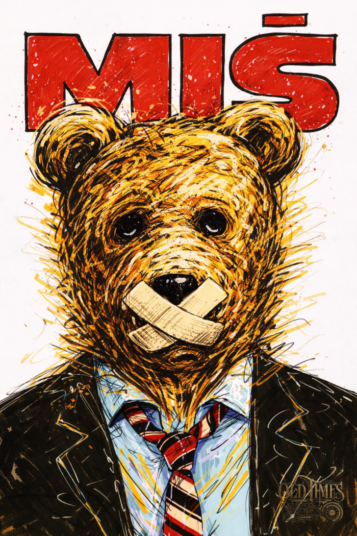 Plakat mis rysunkowy