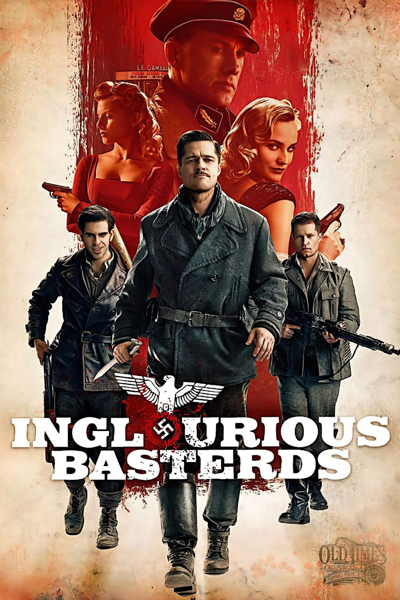 Plakaty filmowe klasyka kina Bekarty wojny 2009 Inglourious Basterds Plakat wysokiej jakosci 8K scaled