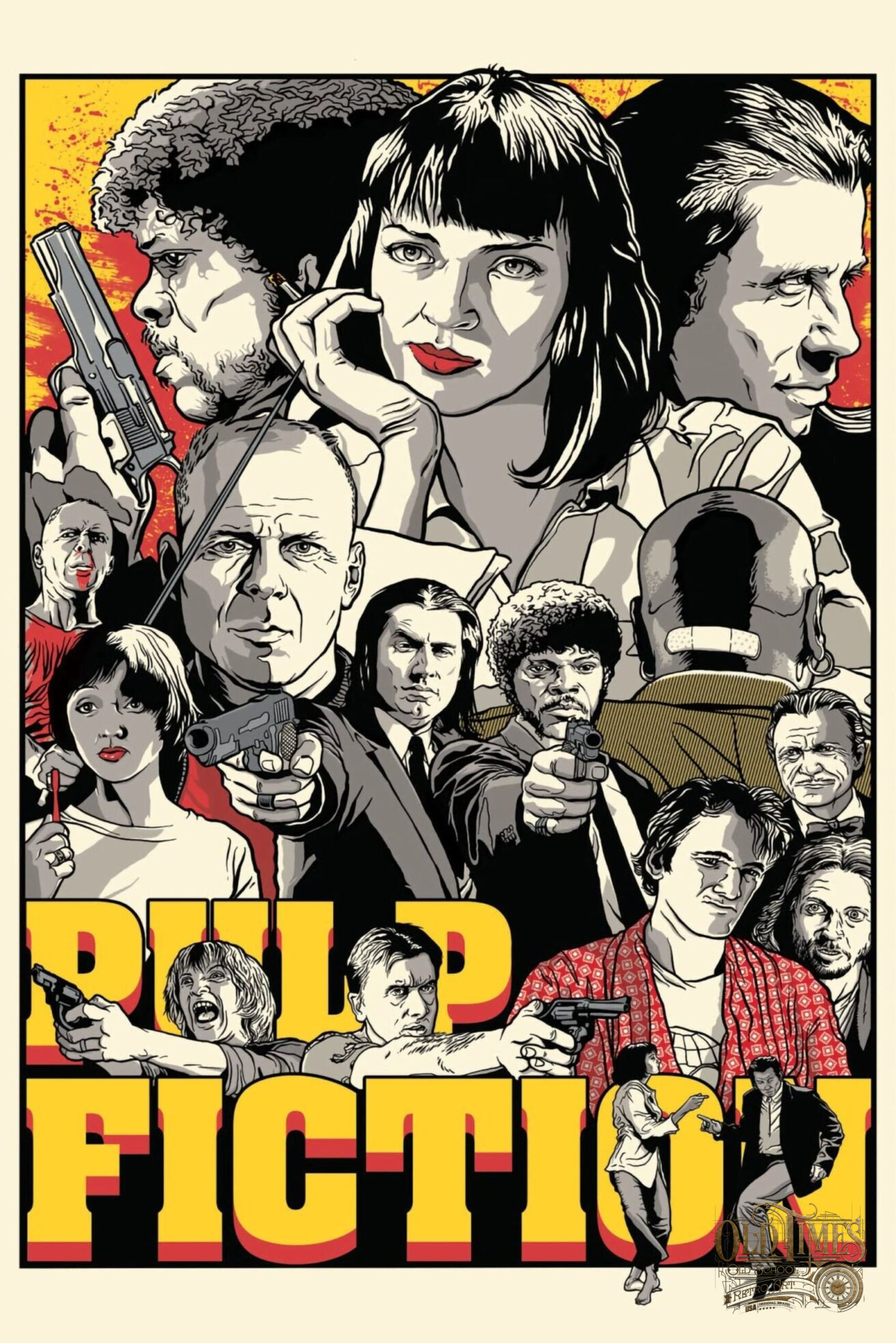 Plakaty filmowe klasyka kina - PULP FICTION v.2 - Plakat wysokiej jakości 8K 67 Plakaty filmowe klasyka kina PULP FICTION v.2 Plakat wysokiej jakosci 8K scaled scaled