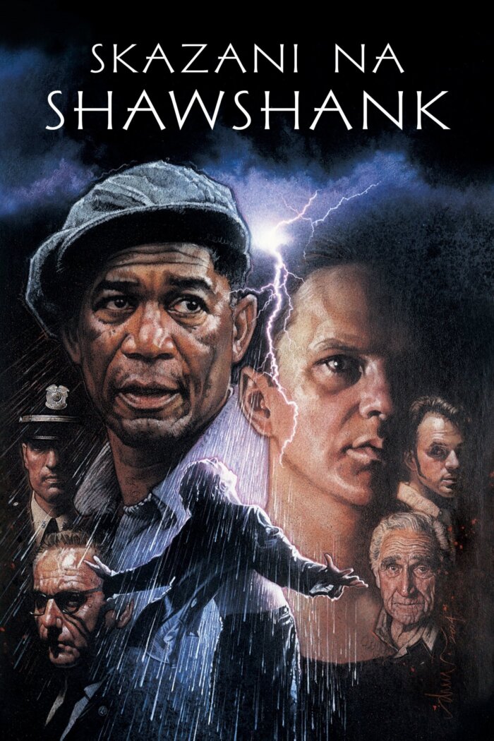 Plakaty filmowe klasyka kina - Skazani na Shawshank (1994) The Shawshank Redemption polska wersja - Plakat wysokiej jakości 8K