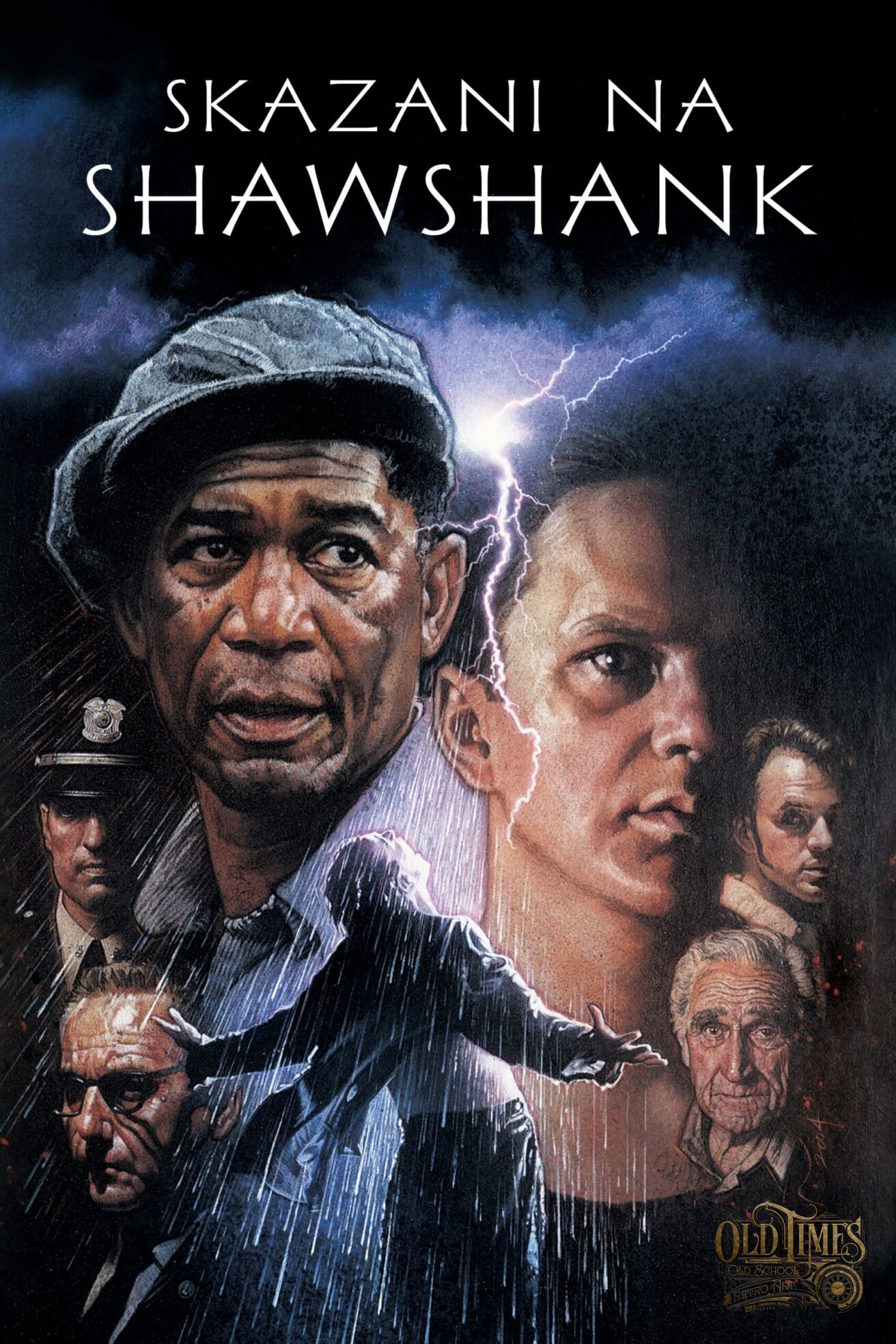 Plakaty filmowe klasyka kina - Skazani na Shawshank (1994) The Shawshank Redemption polska wersja - Plakat wysokiej jakości 8K 70 The Shawshank Redemption plakt do domu kolorofon scaled scaled