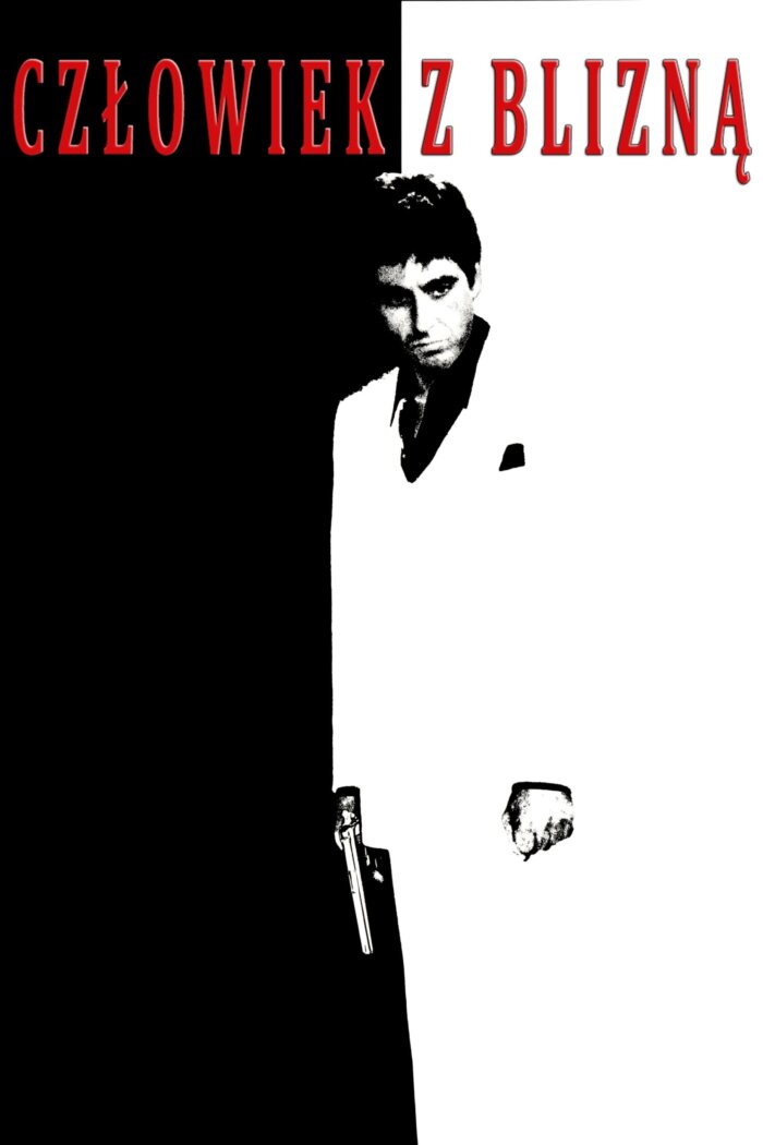 Plakaty filmowe klasyka kina - Scarface Człowiek z Blizną Polski plakat Plakat wysokiej jakości 8K
