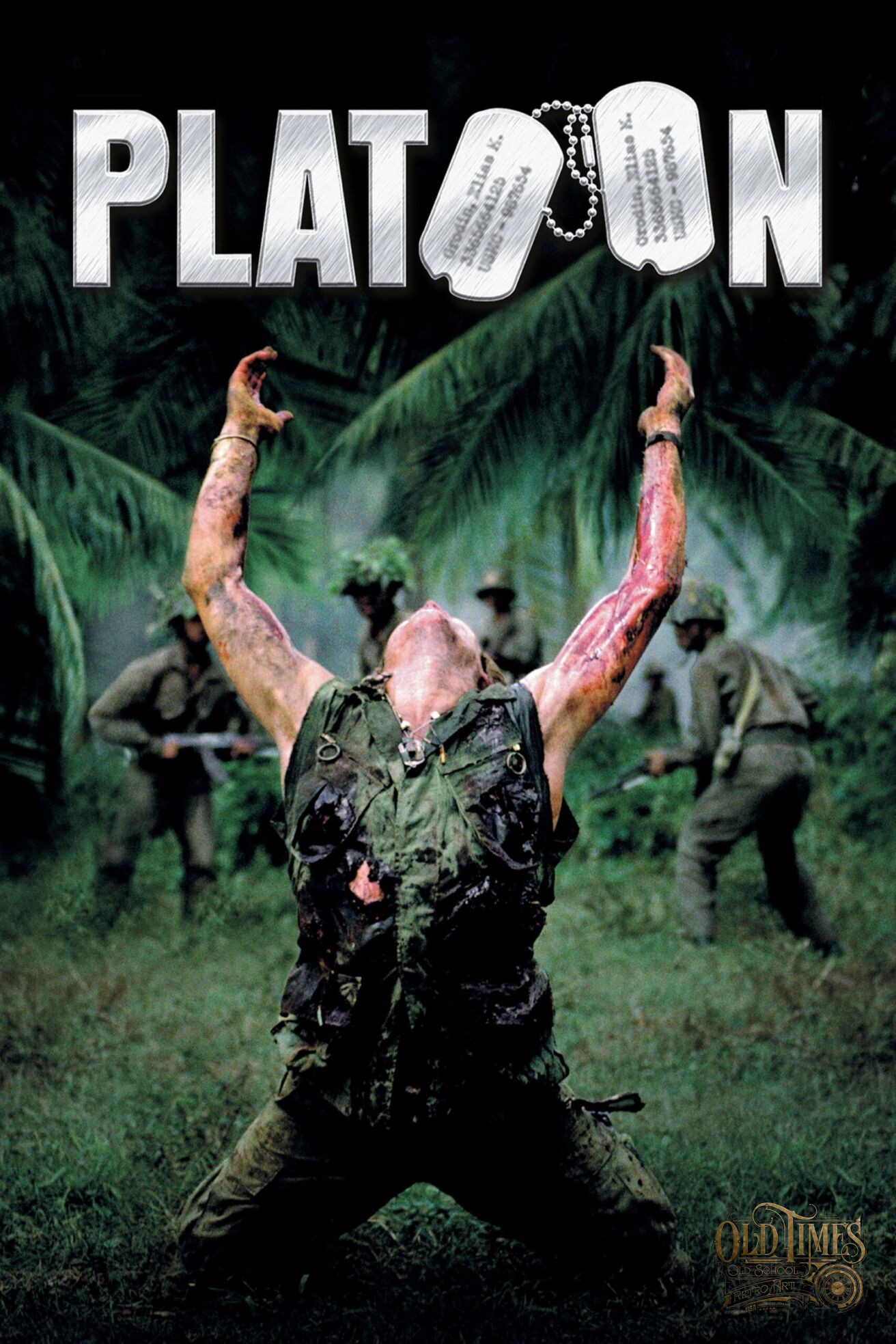 Plakaty filmowe klasyka kina - PLUTON Platoon v2 - Plakat wysokiej jakości 8K 65 plutom klasyka kina plakt do domu i biura na prezent kolorofon scaled scaled