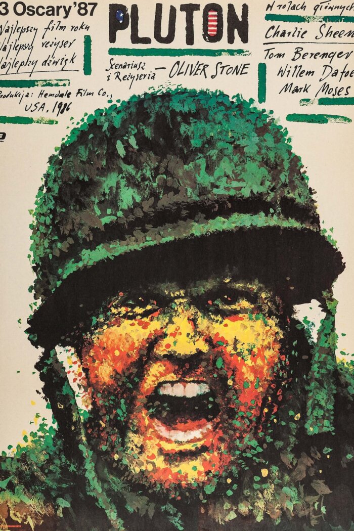 Plakaty filmowe klasyka kina - PLUTON Platoon v5 wersja polska - Plakat wysokiej jakości 8K