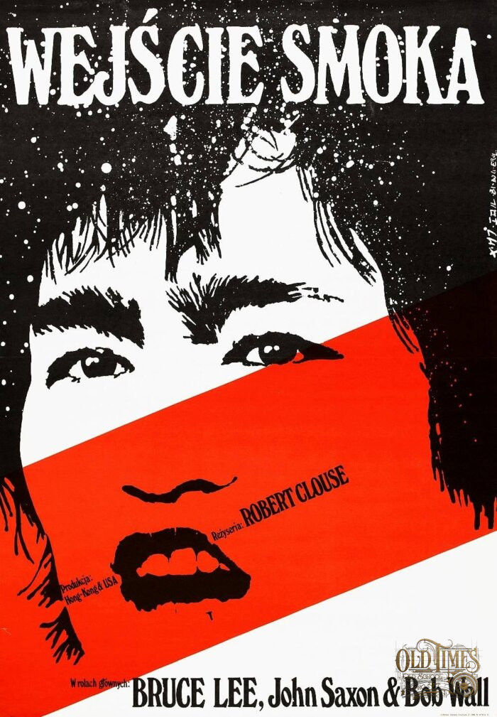 Plakaty filmowe klasyka kina - Enter the Dragon Wejście smoka polski plakat wysokiej jakości 8K