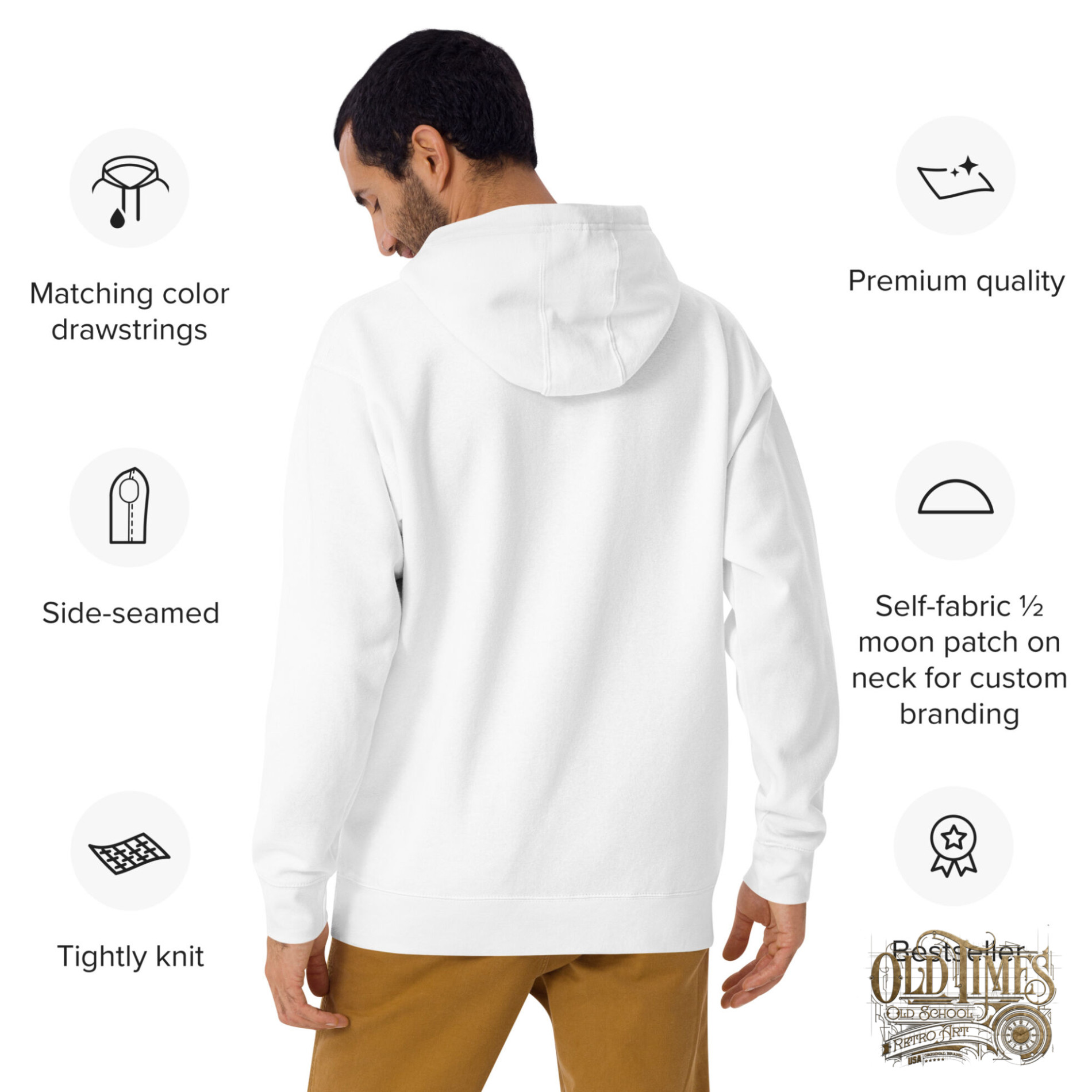 Deadpool and harley quinn Unisex Hoodie Bluza biała z kapturem premium - Old Times Vintage Art 14 Deadpool and harley quinn Unisex Hoodie Bluza biała z kapturem premium - Old Times Vintage Art - obrazek 14