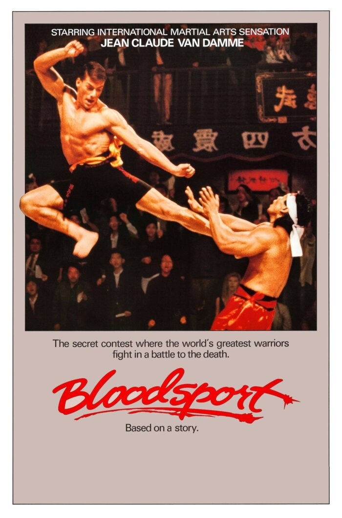 Plakaty filmowe klasyka kina - Bloodsport Krwawy sport 1988 wer6 - Plakat wysokiej jakości 8K