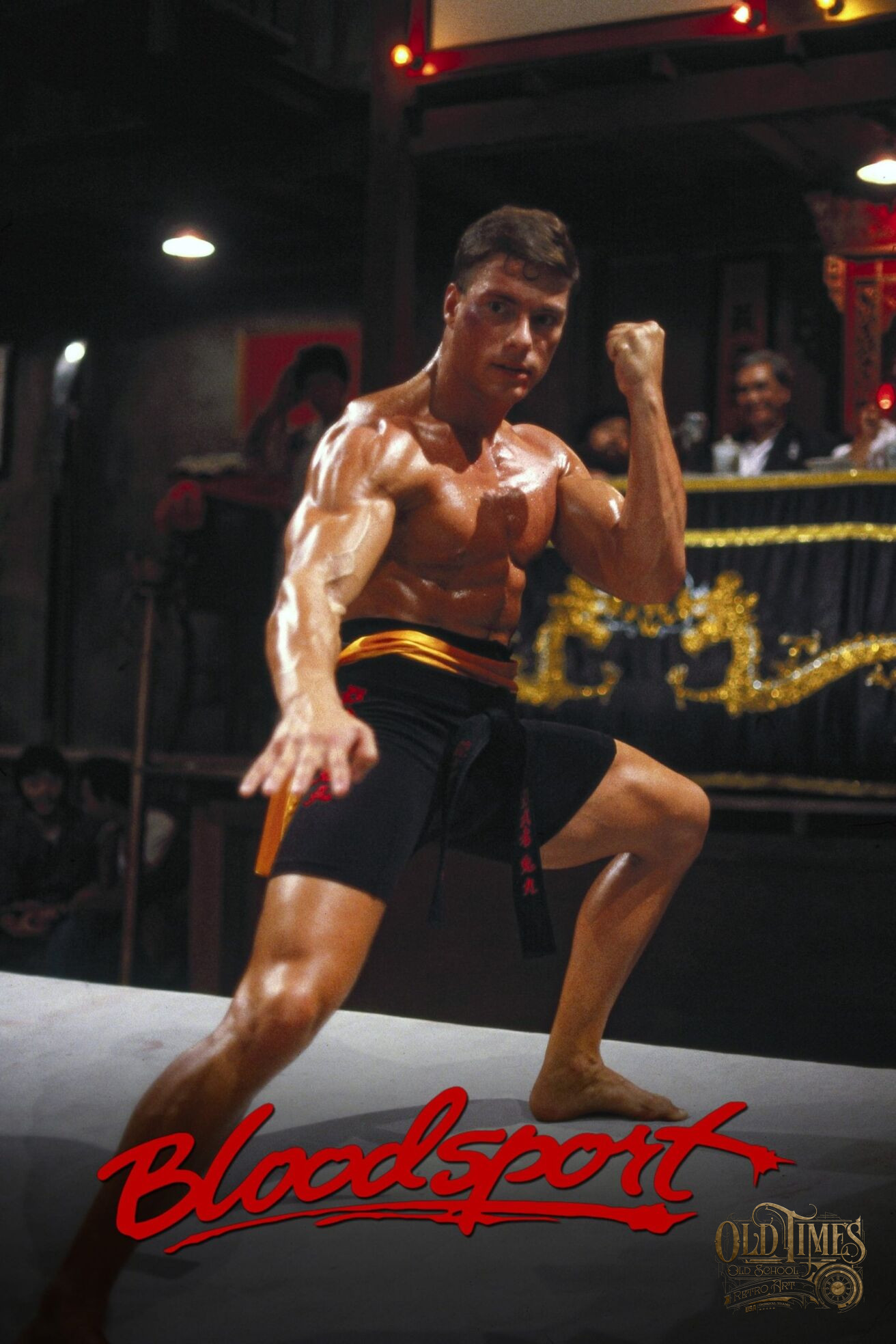 Plakaty filmowe klasyka kina Bloodsport Krwawy sport 1988 wer8 clear Plakat wysokiej jakosci 8K scaled scaled
