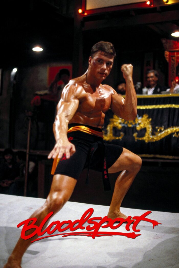 Plakaty filmowe klasyka kina - Bloodsport Krwawy sport 1988 wer9 clear v2 - Plakat wysokiej jakości 8K