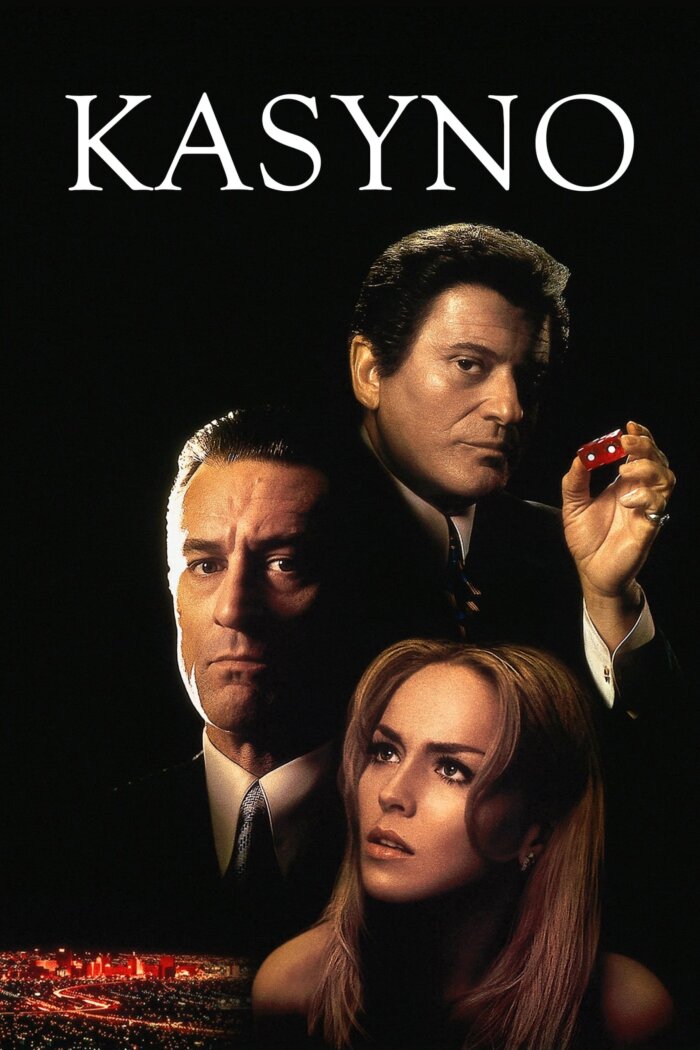Plakaty filmowe klasyka kina -  Casino Kasyno (1995) Polska wersja plakat wysokiej jakości 8K