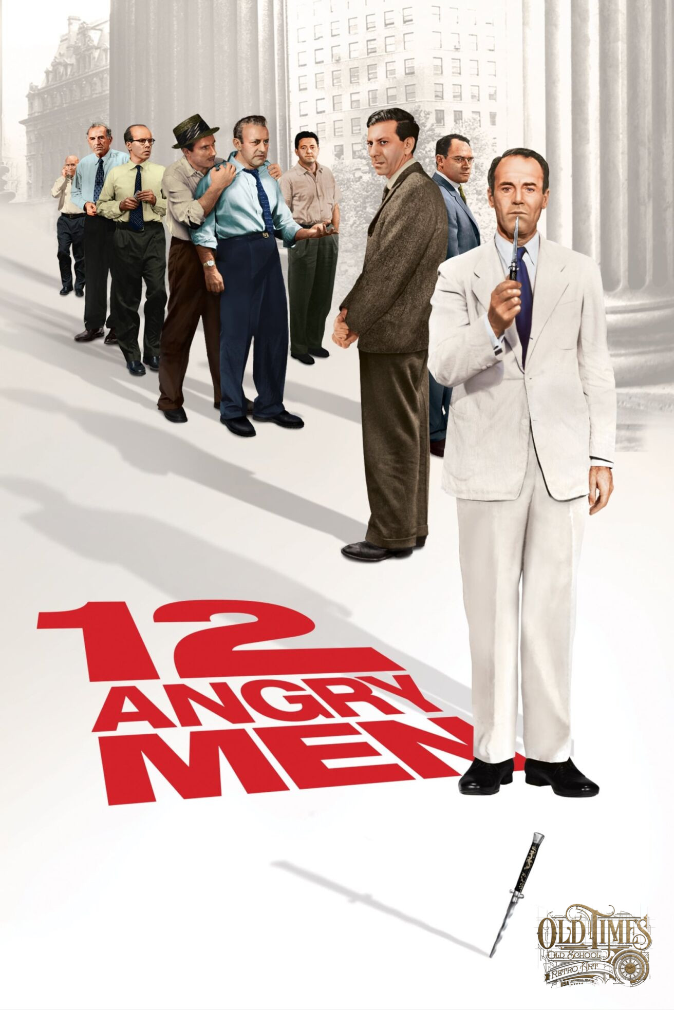 Plakaty filmowe klasyka kina - Dwunastu gniewnych ludzi (1957) oryginał plakat wysokiej jakości 8K 59 Plakaty filmowe klasyka kina Dwunastu gniewnych ludzi 1957 oryginal plakat wysokiej jakosci 8K scaled scaled