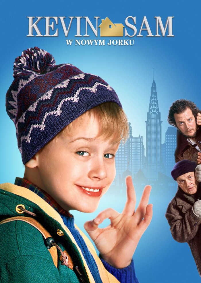 Plakaty filmowe klasyka kina - Kevin sam w Nowym Jorku 1992 Polska wersja v2 plakat wysokiej jakości 8K