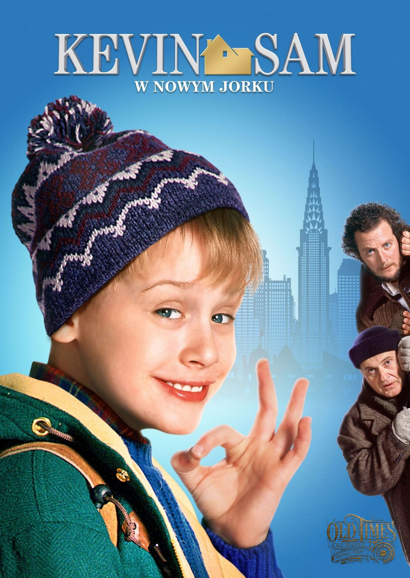 Plakaty filmowe klasyka kina - Kevin sam w Nowym Jorku 1992 Polska wersja v2 plakat wysokiej jakości 8K 58