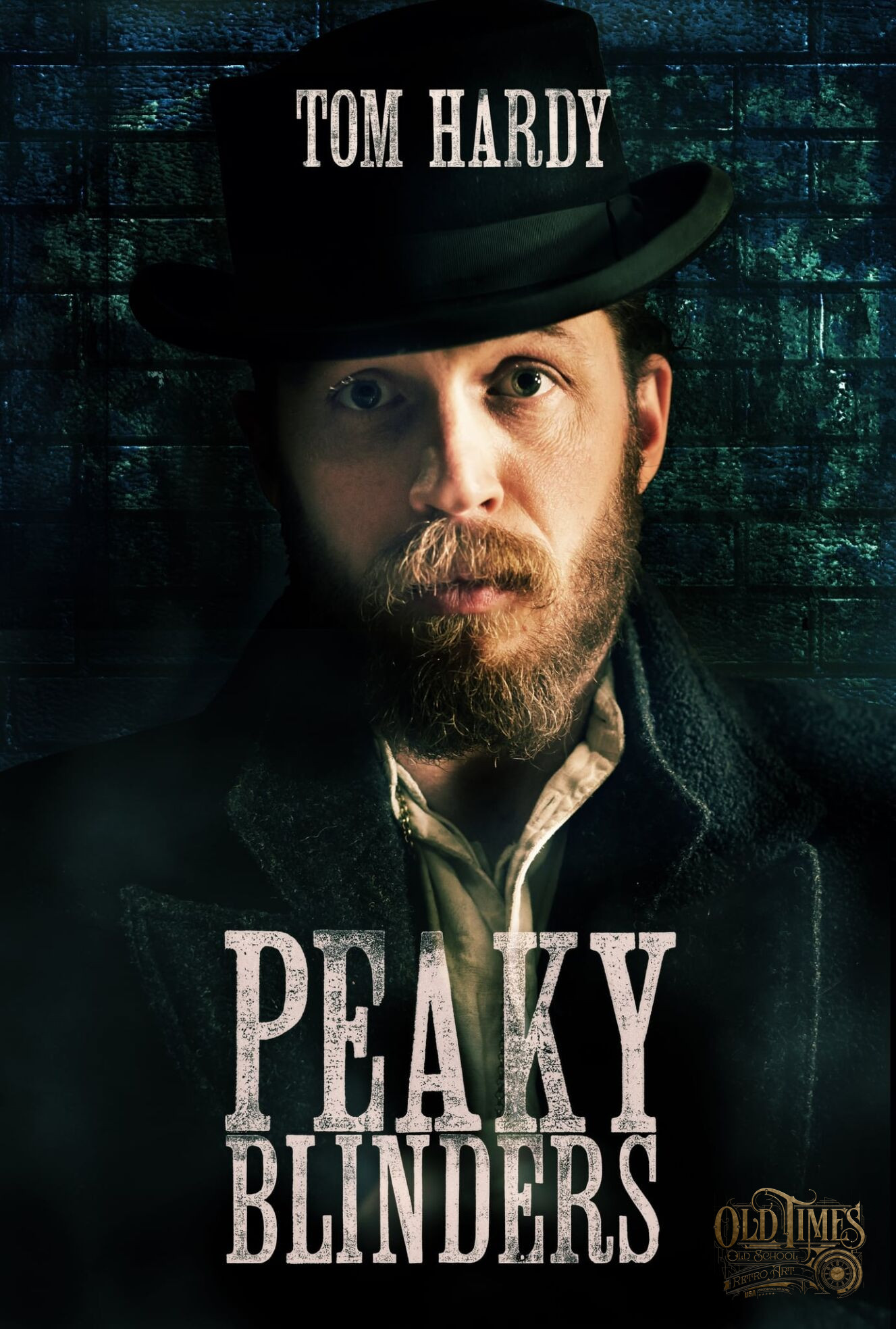 Plakaty filmowe współczesne NOWE - PEAKY BLINDERS v.11 Portret Tom Hardy jako Alfie Solomons Plakat filmowy HQ wysokiej jakości 69