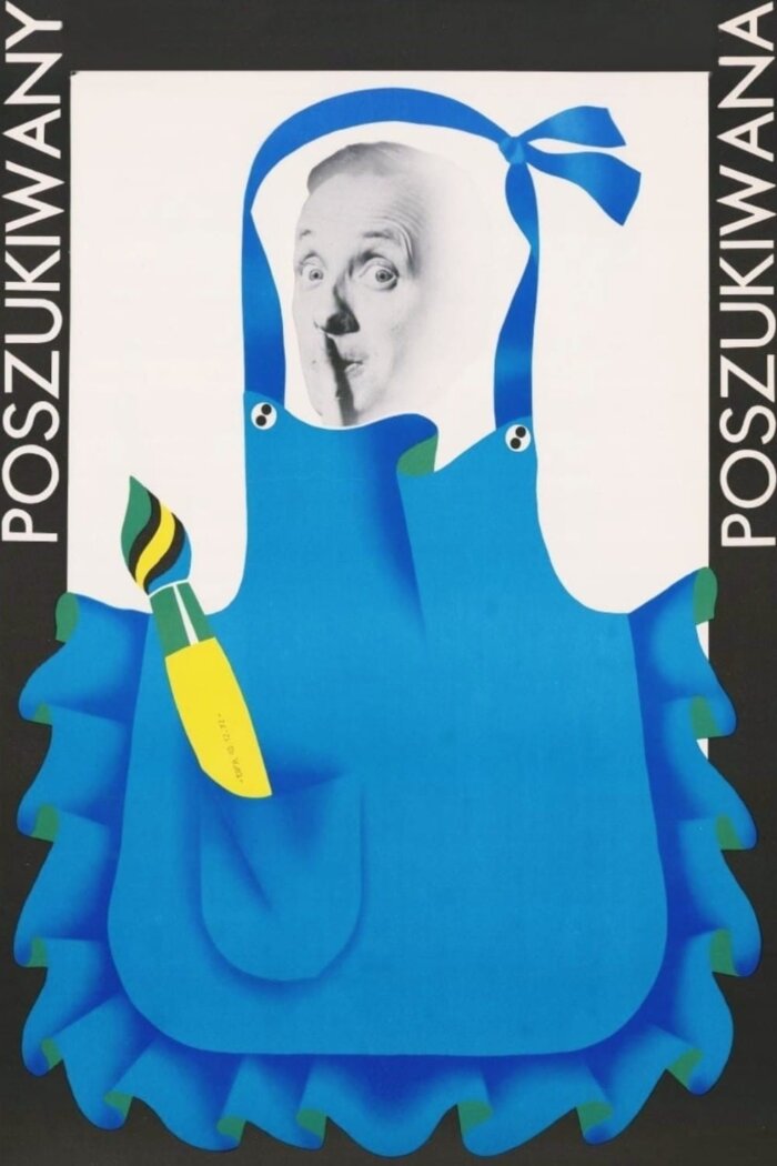 Plakaty filmowe Polska Klasyka Poszukiwany, poszukiwana (1973) v3 Stanisław Bareja - Plakat wysokiej jakości 8k