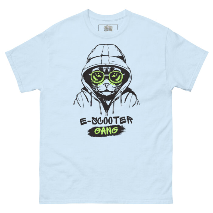 Koszulki na hulajnoge elektryczną T-shirt  E-Scooter Gang Cat Unisex Made in USA - obrazek 9
