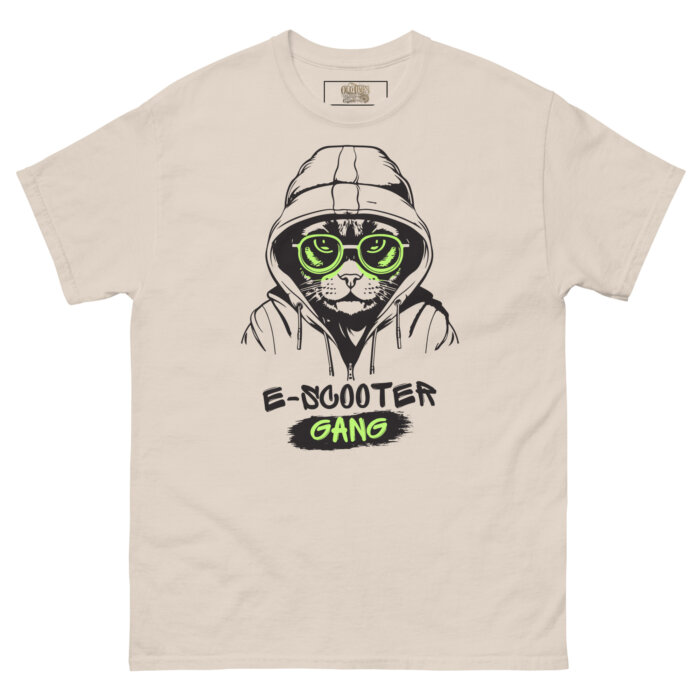 Koszulki na hulajnoge elektryczną T-shirt  E-Scooter Gang Cat Unisex Made in USA - obrazek 7