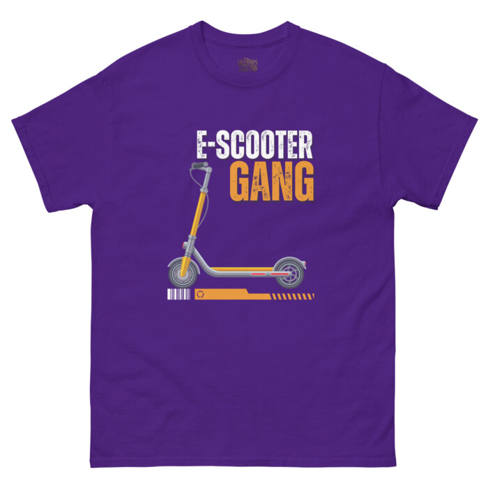 Koszulki na hulajnoge T-shirt - E-scooter Gang  Unisex - Made in USA - obrazek 6