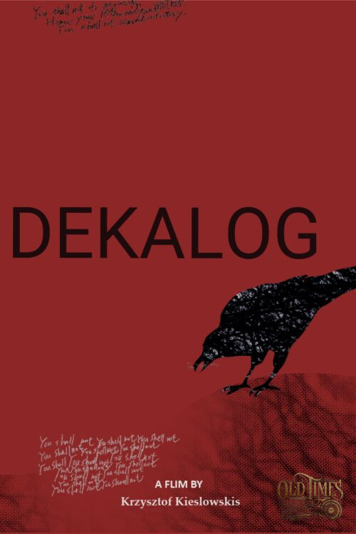 dekalog plakat filmowy red