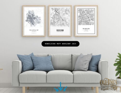 Mapy Warszawy jako Dekoracja Wnętrz – Historia i Estetyka