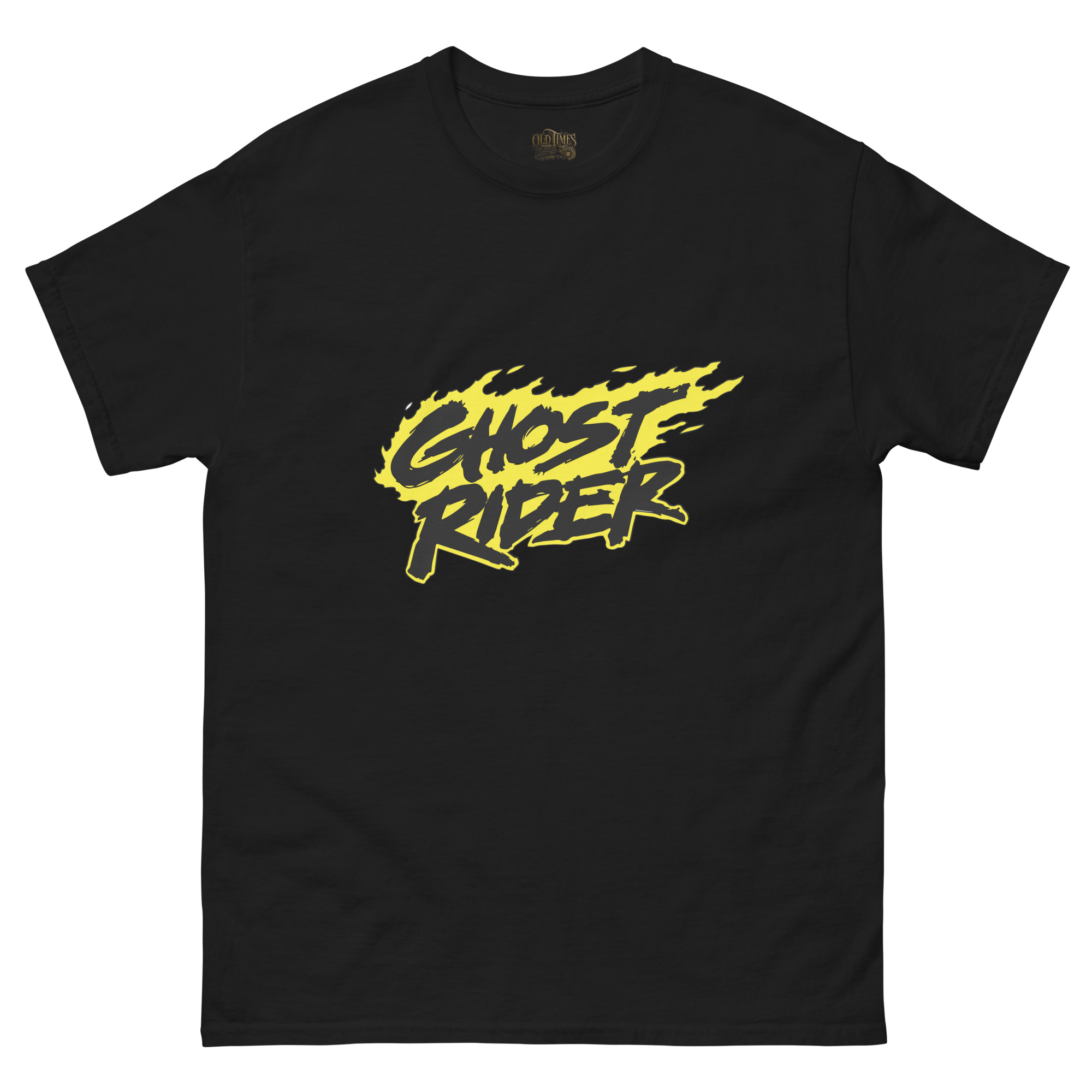 Koszulka uliczna na hulajnogę – GHOST RIDER 1990 Marvel comic – Unisex – Premium Made in USA 28 unisex classic tee black front 67a270ea887e4