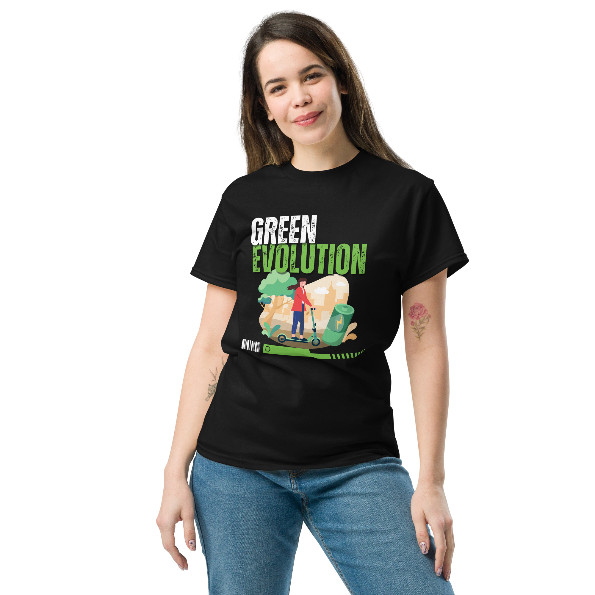 unisex classic tee black front 67b87f0ed534a