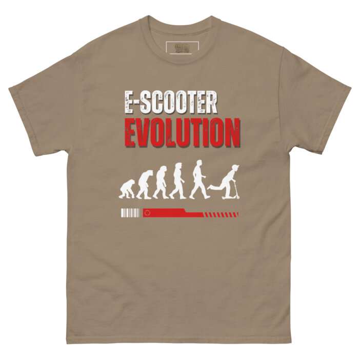 Koszulki na hulajnoge T-shirt – E-scooter EVOLUTION Unisex – Made in USA - obrazek 21