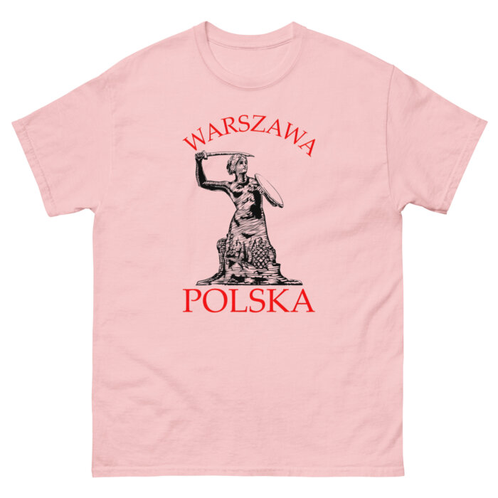 Koszulka Warszawska t-shirt – Syrenka Polska rycina – Unisex – Made in USA - obrazek 25