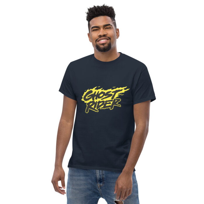 Koszulka uliczna na hulajnogę – GHOST RIDER 1990 Marvel comic – Unisex – Premium Made in USA