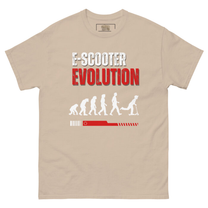 Koszulki na hulajnoge T-shirt – E-scooter EVOLUTION Unisex – Made in USA - obrazek 25
