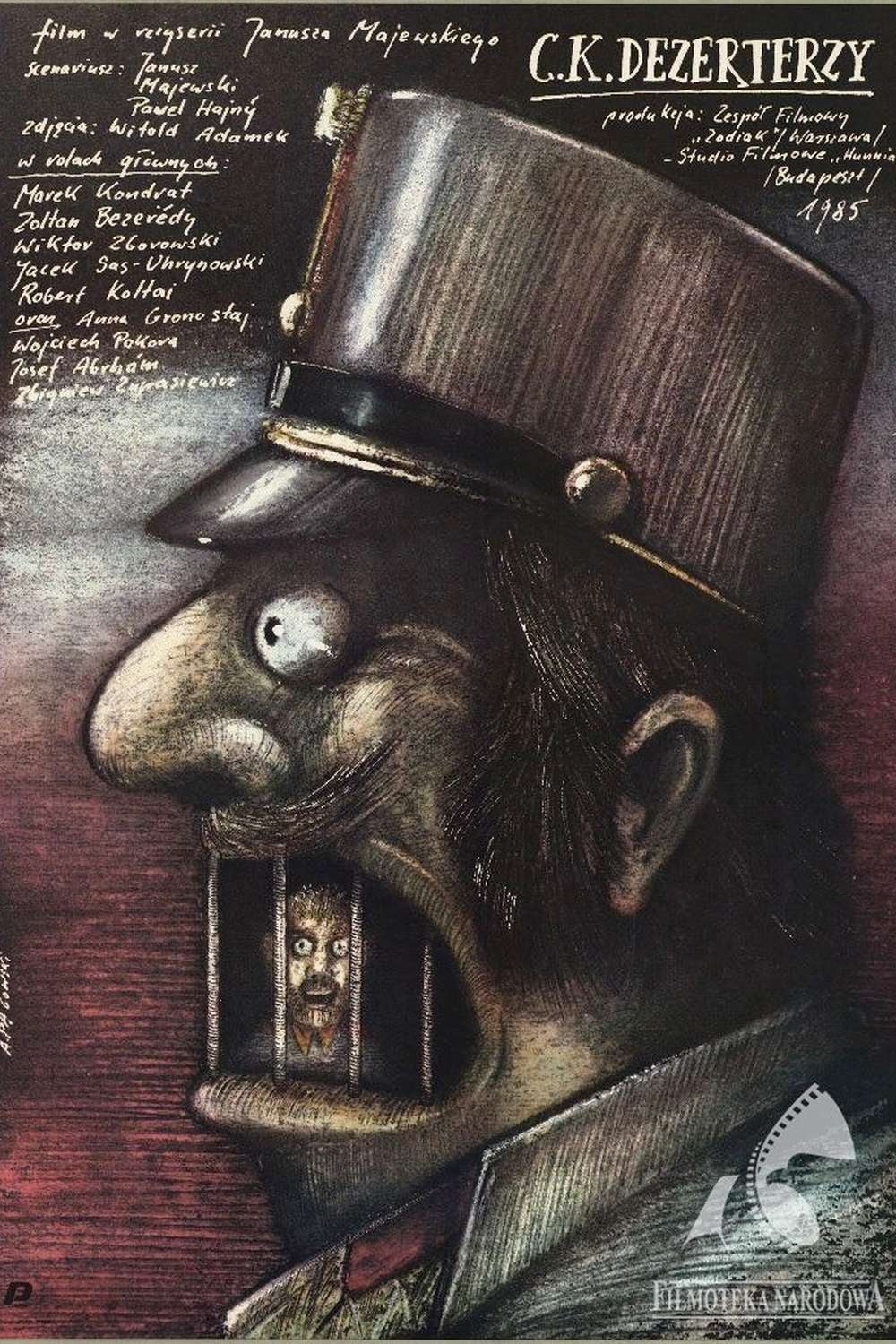 Plakaty filmowe Polska Klasyka C.K. Dezerterzy 1986 v2 Plakat wysokiej jakosci remasterowany 8k
