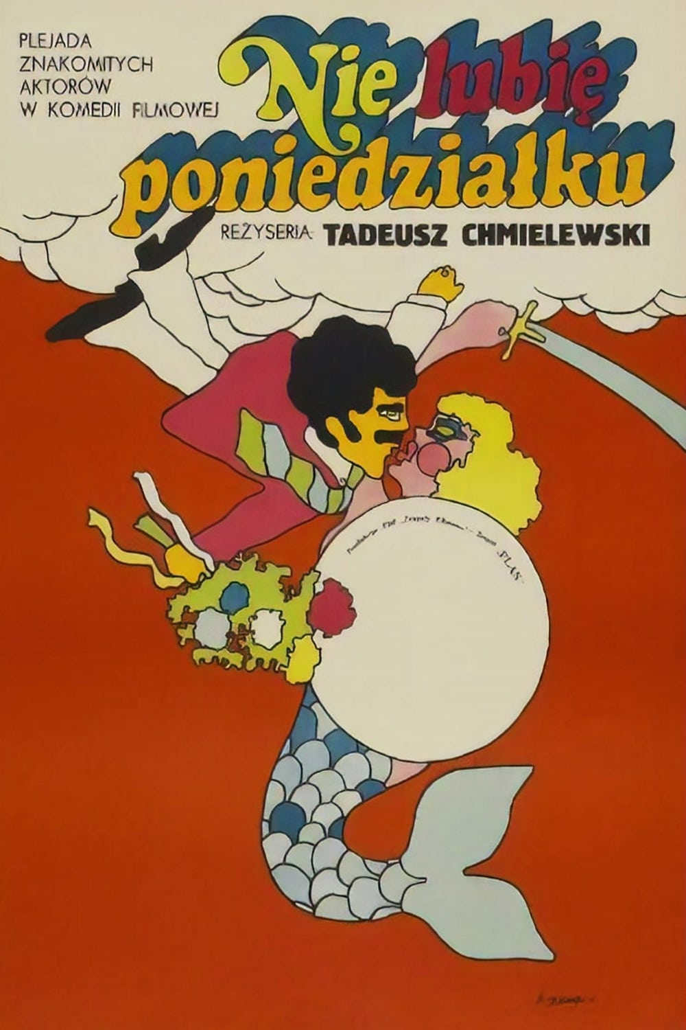 Plakaty filmowe Polska Klasyka - Nie lubię poniedziałku (1971) v1 Plakat wysokiej jakości remasterowany 8k
