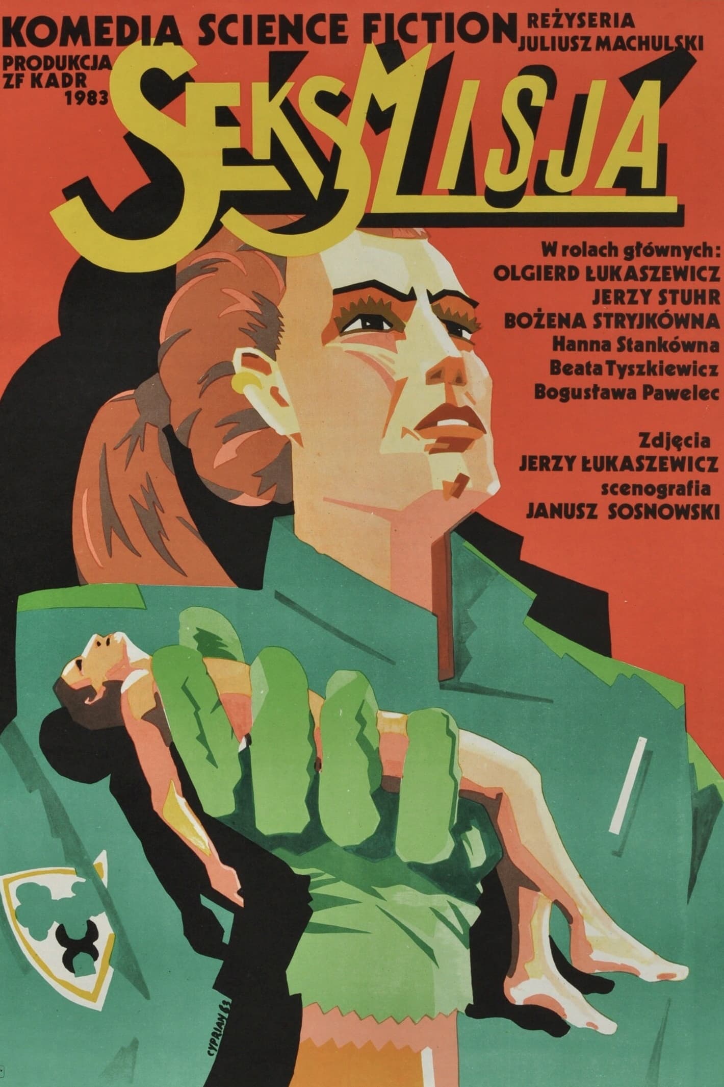 Plakaty filmowe Polska Klasyka Seksmisja 1984 napisy v4 Plakat wysokiej jakosci remasterowany 8k