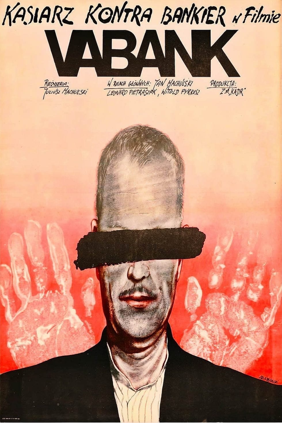 Plakaty filmowe Polska Klasyka Vabank 1981 v1 Plakat wysokiej jakosci remasterowny 8k