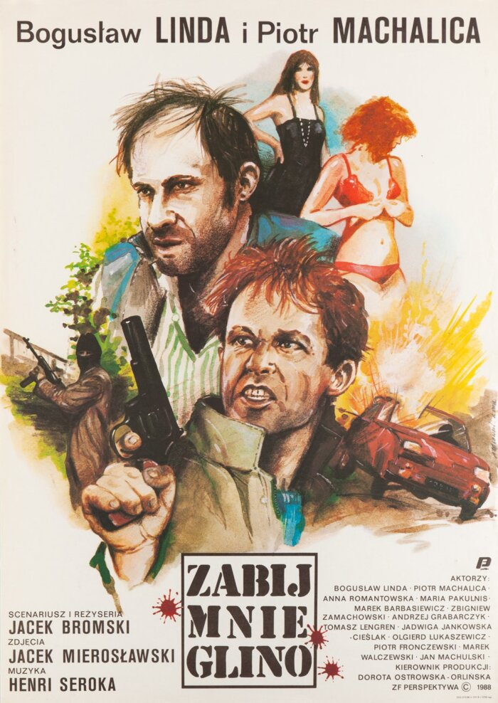 Plakaty filmowe Polska Klasyka - Zabij mnie, glino (1988) v2 Plakat wysokiej jakości remasterowany 8k