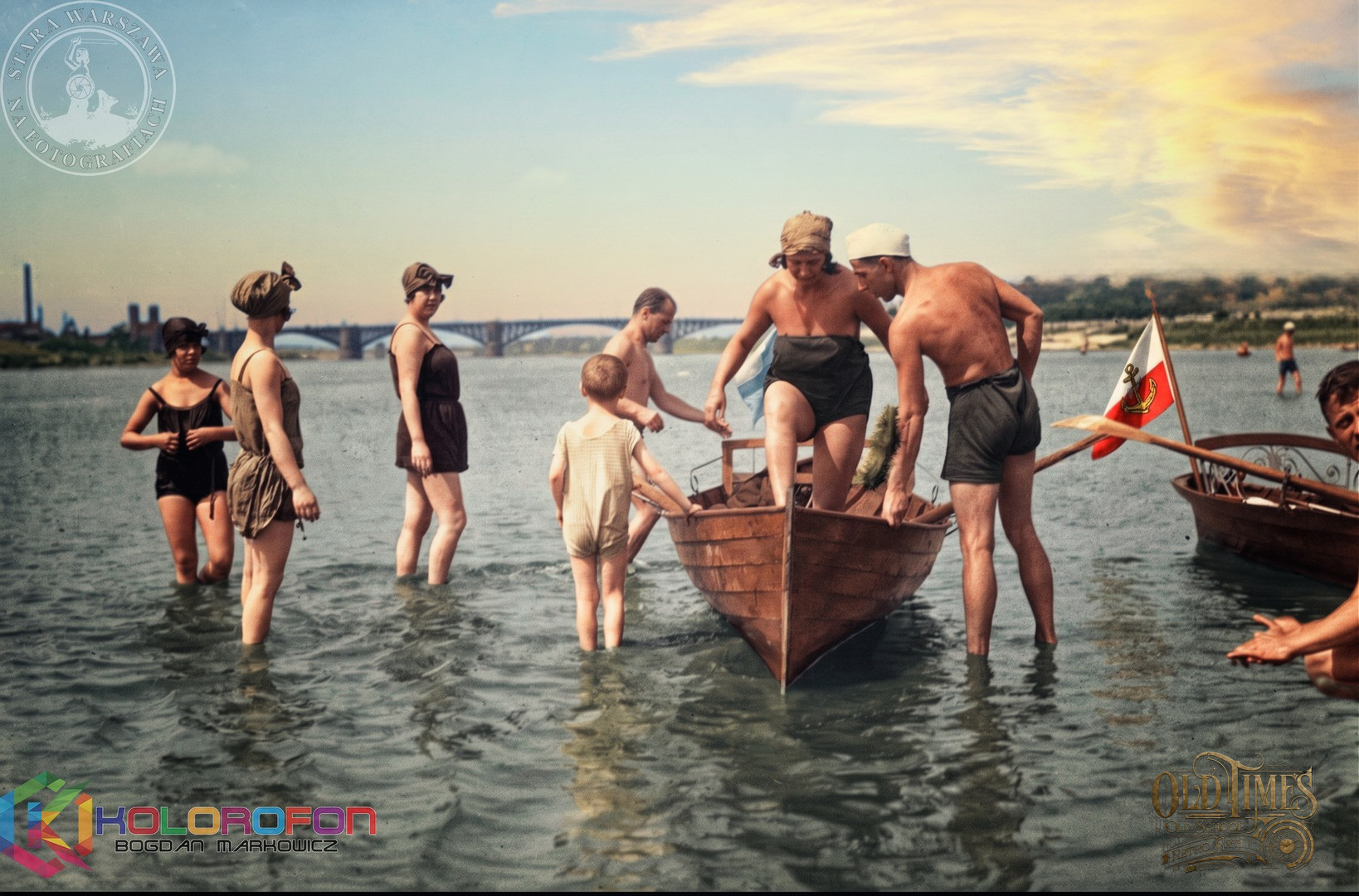 Przedwojenna Warszawa w kolorze - Lata 20 – Plaża nad Wisłą 8K UHD Plakat pełny kolor 1 Przedwojenna Warszawa w kolorze - Lata 20 – Plaża nad Wisłą 8K UHD Plakat pełny kolor