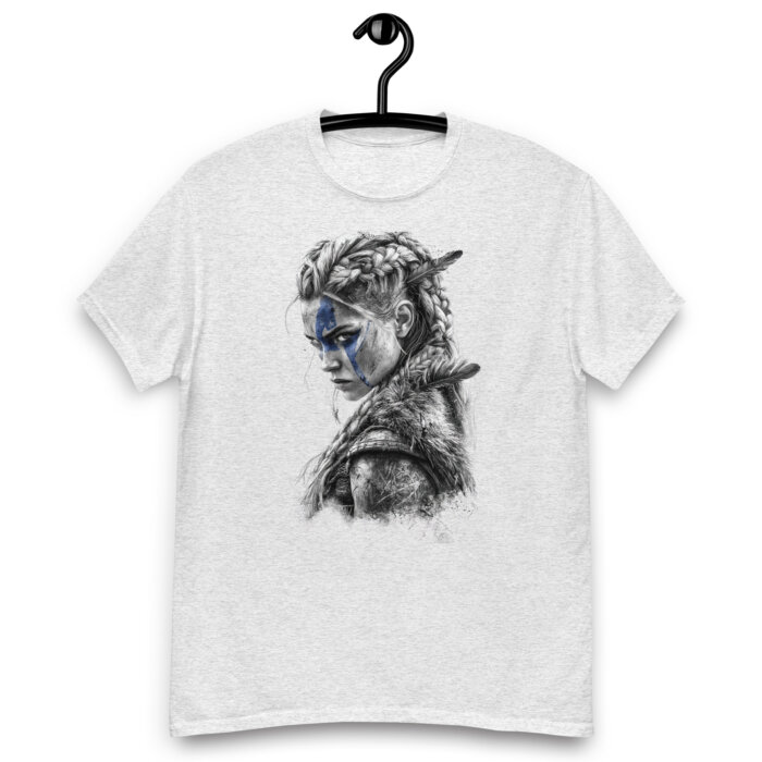 Koszulka artystyczna - Viking Warrior Woman v1  Unisex T-SHIRT by Old Times Vintage Art - obrazek 4