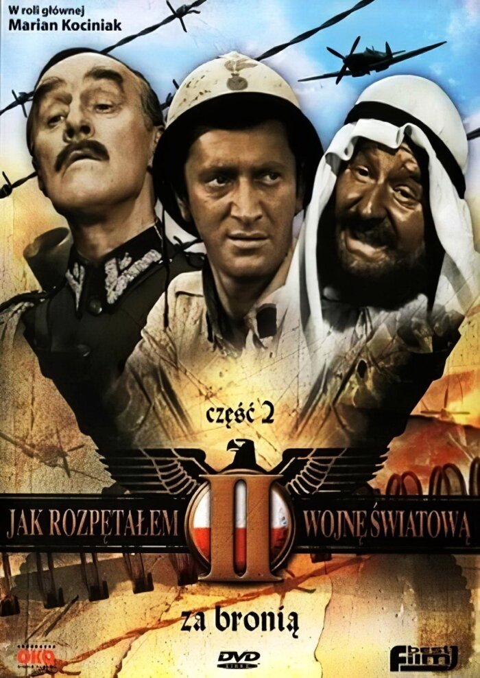Plakaty filmowe Polska Klasyka - Jak rozpętałem drugą wojnę światową: Cz. 2 v1 - Ucieczka Plakat wysokiej jakości remasterowany 8k