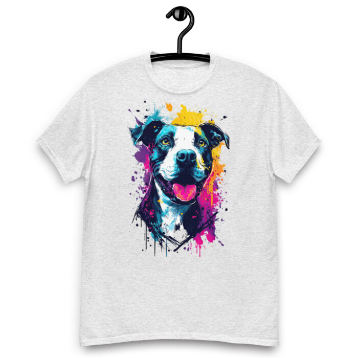 Koszulka artystyczna – Kolorowy uśmiechnięty pies v2 Unisex T-SHIRT by Old Times Vintage Art - obrazek 18