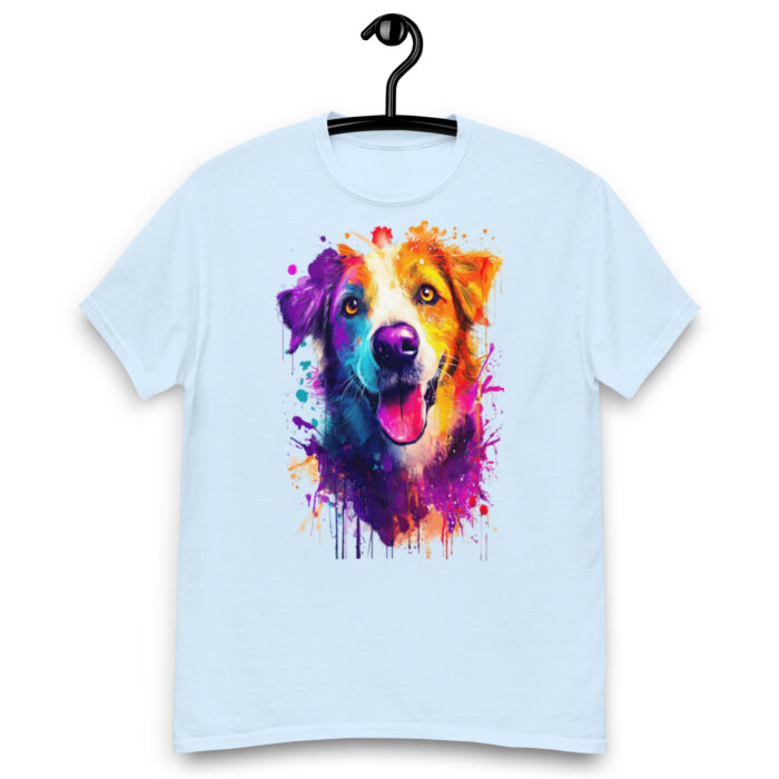 Koszulka artystyczna – Kolorowy pies v1 Unisex T-SHIRT by Old Times Vintage Art - obrazek 10
