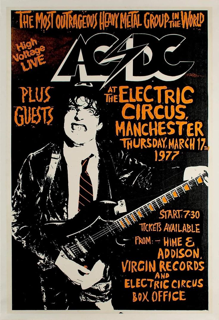Ac dc plakat koncertowy