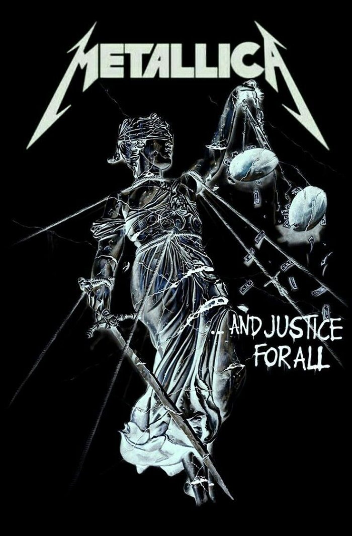 Plakaty Muzyczne - Metallica And Justice for All Black wysokiej jakości 8K